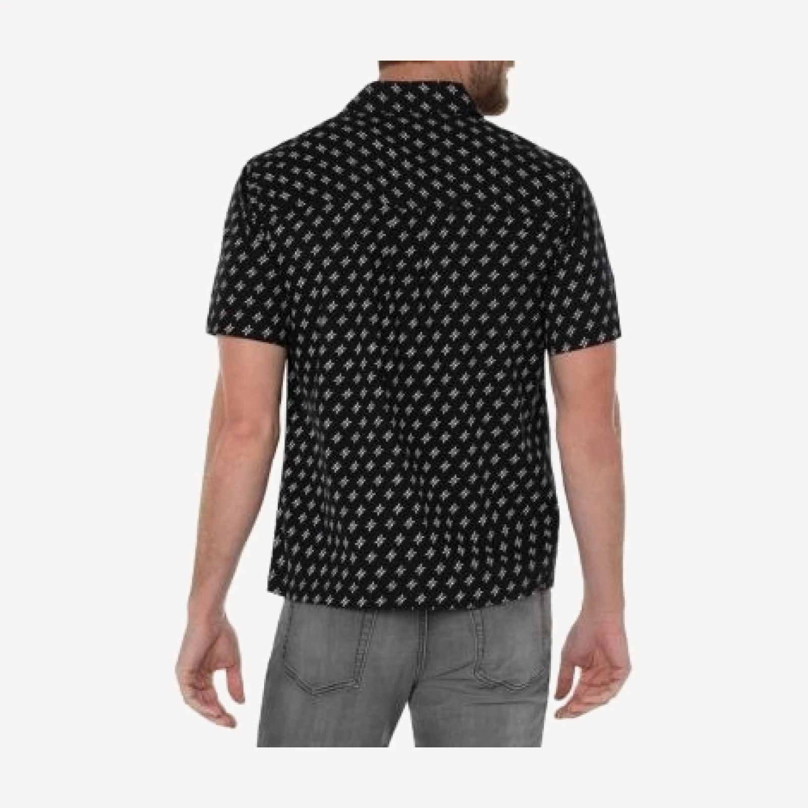 Liverpool Los Angeles Garment Dyed Short Sleeve Printed Shirt