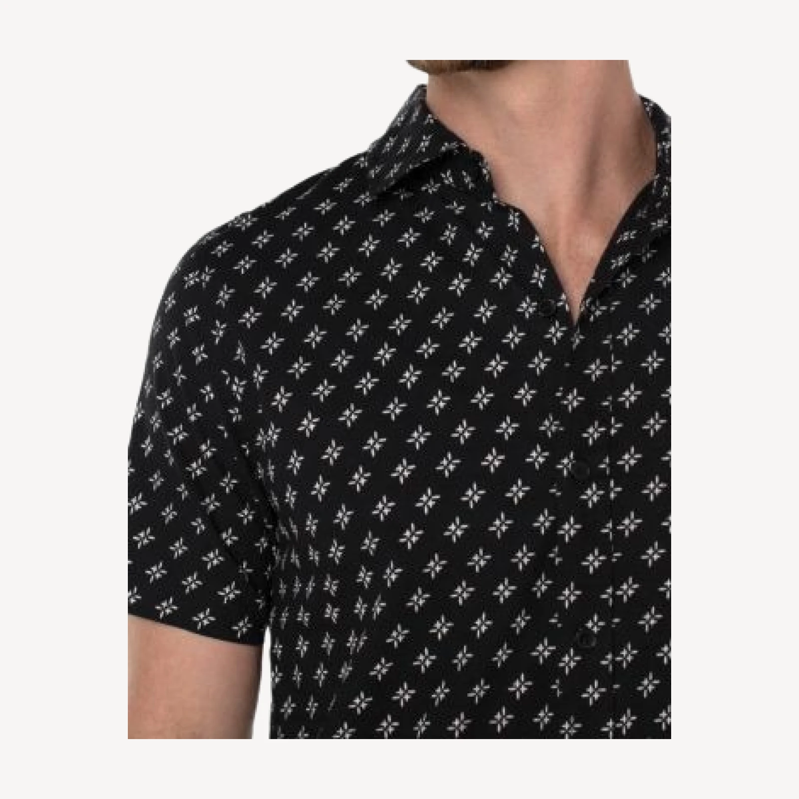 Liverpool Los Angeles Garment Dyed Short Sleeve Printed Shirt