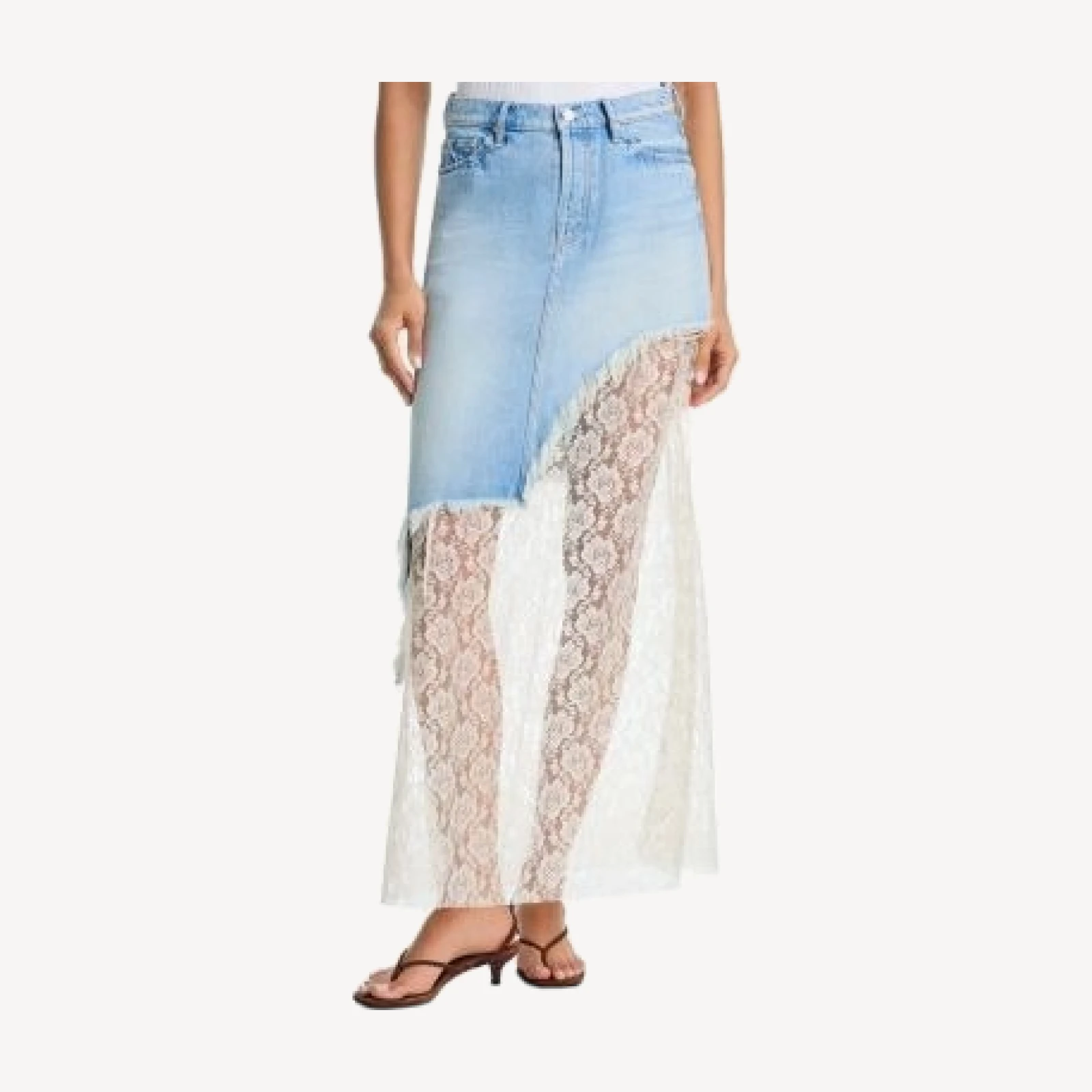 Mother The Peekaboo Maxi Skirt