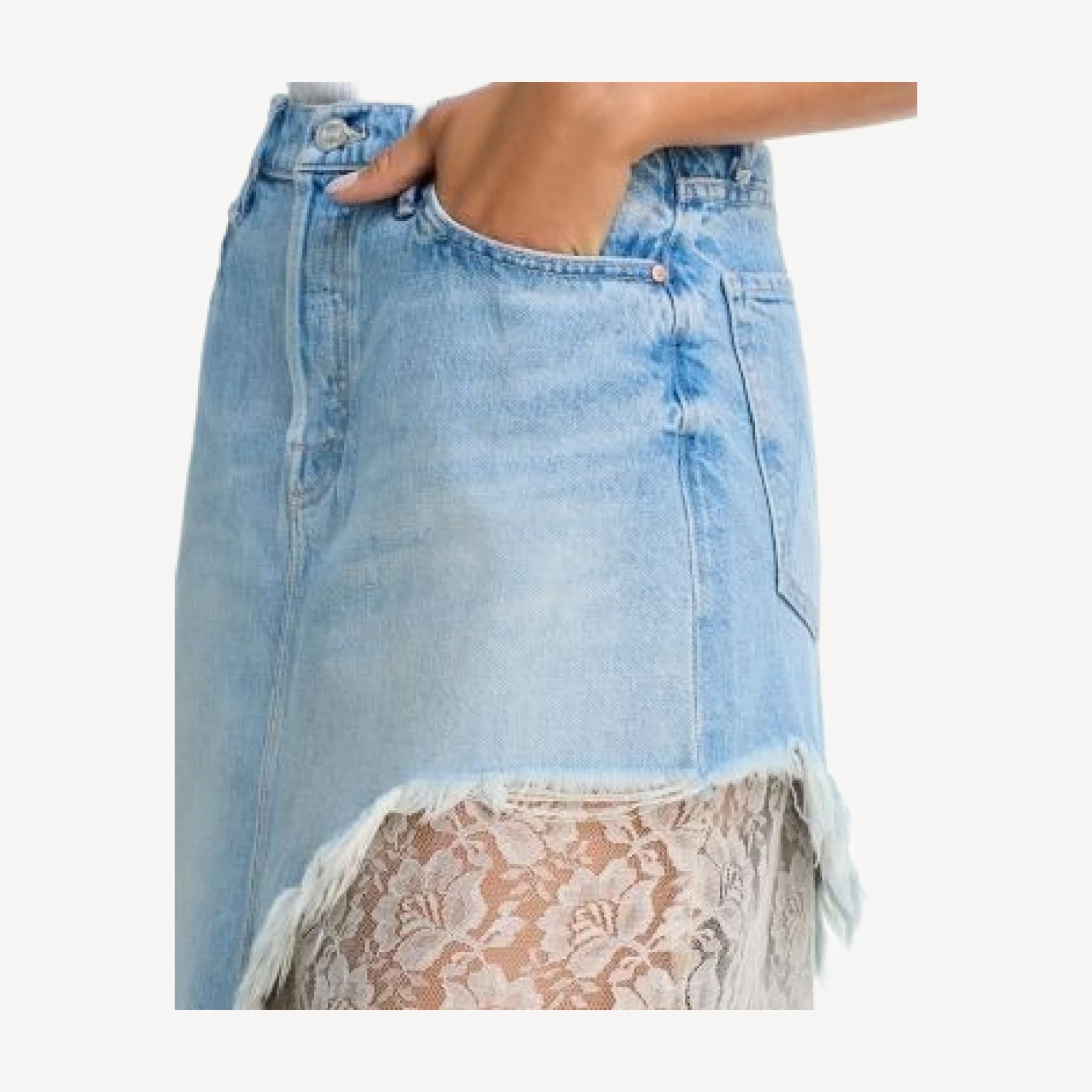 Mother The Peekaboo Maxi Skirt