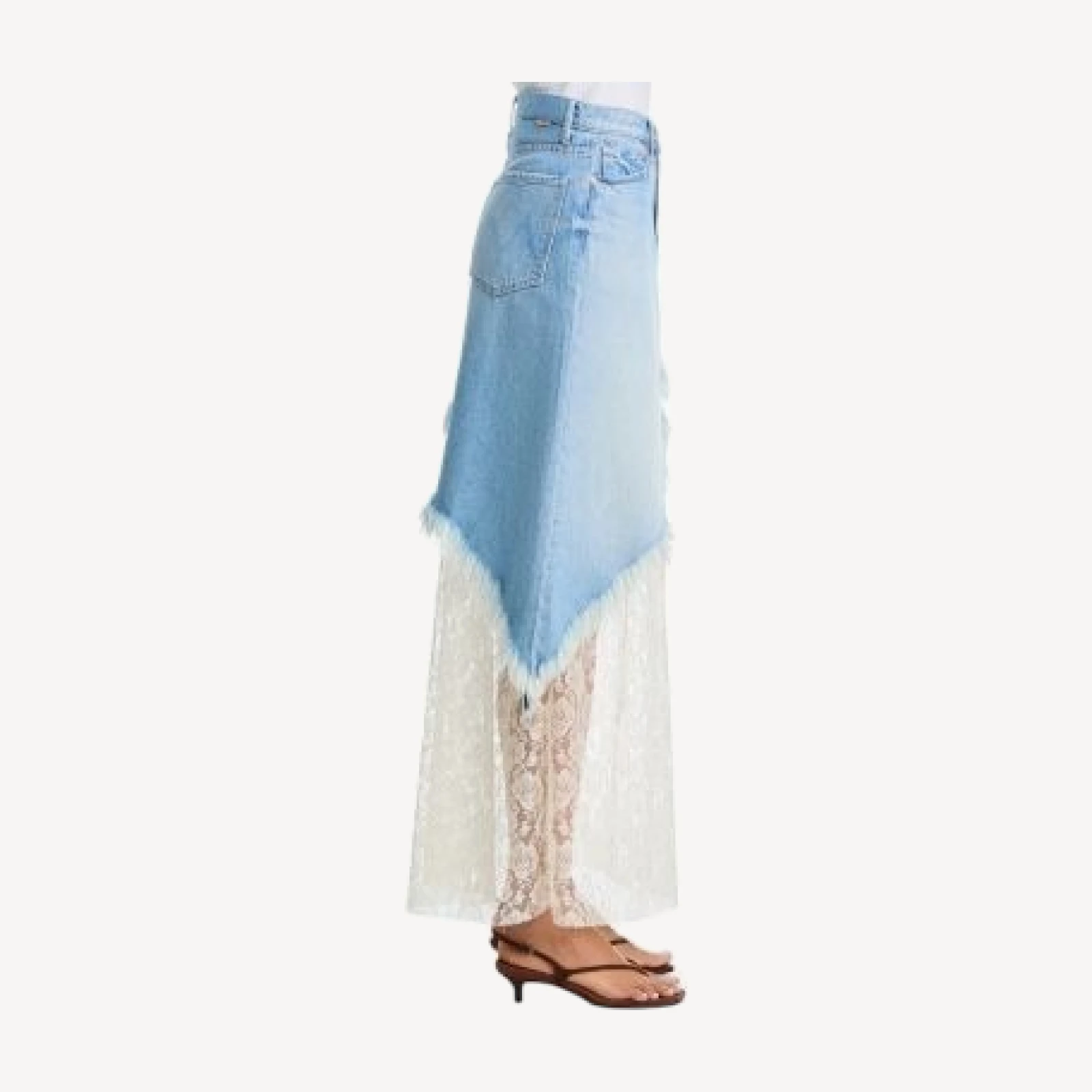 Mother The Peekaboo Maxi Skirt