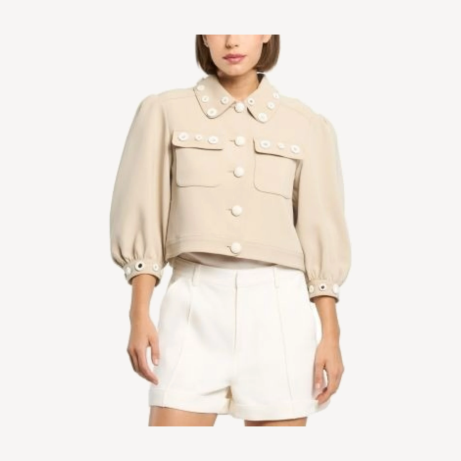 Cinq a Sept Crochet Mirrors Gill Jacket