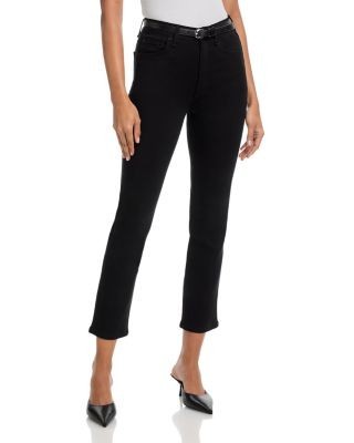 rag & bone Flexi Wren High Rise Slim Ankle Jeans in Black