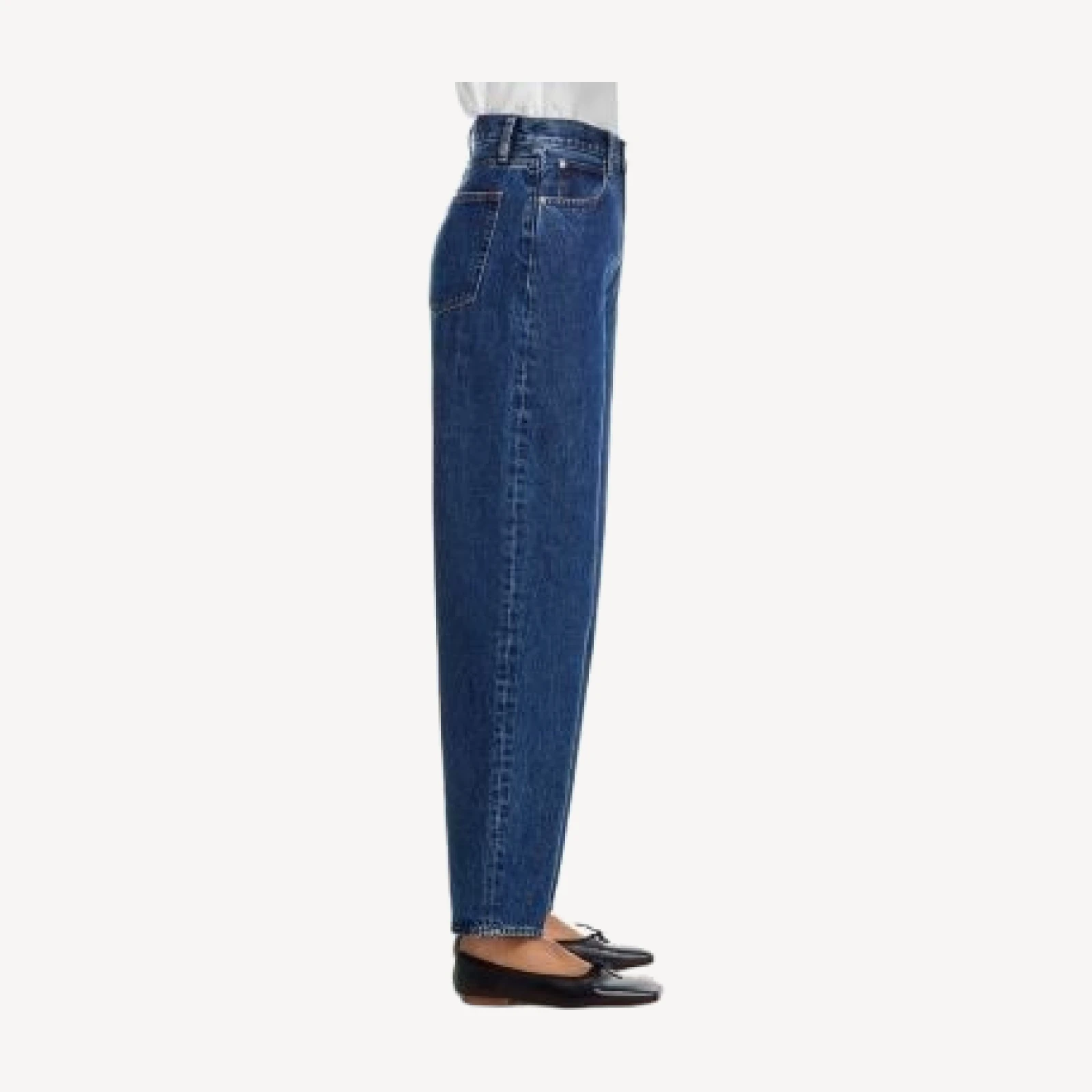 Frame The Neat High Rise Barrel Jeans in Lavish