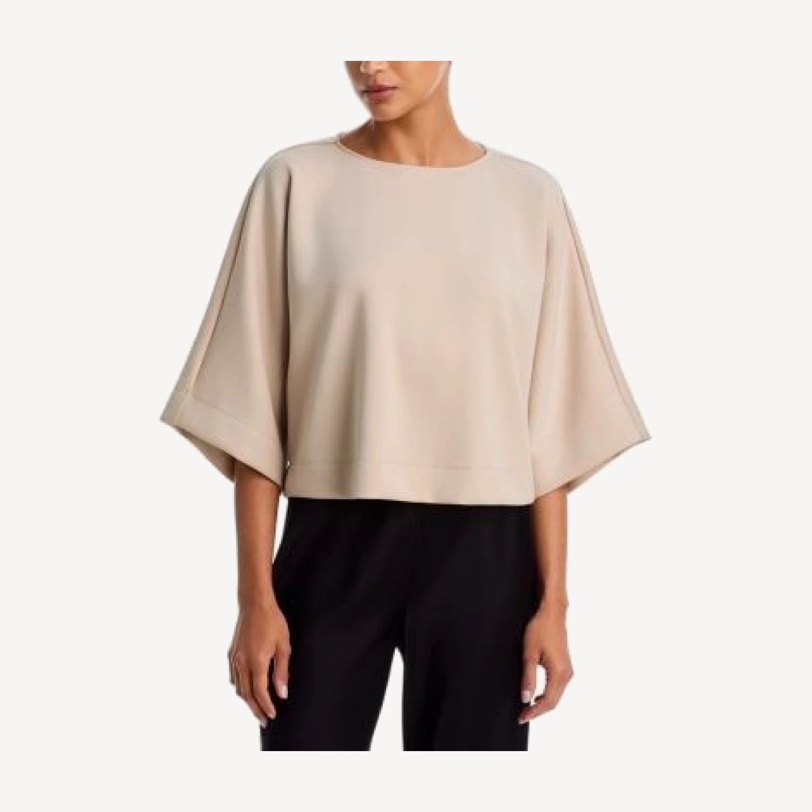 Natori Everywear Kimono Sleeve Side Slit Top