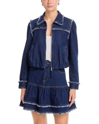 Cinq a Sept Bicolor Fringe Indria Jacket