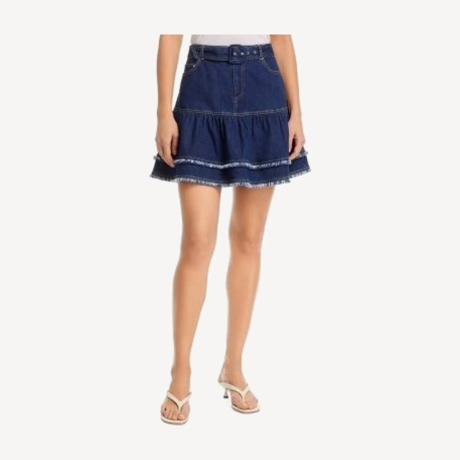Cinq a Sept Bicolor Fringe Martina Skirt