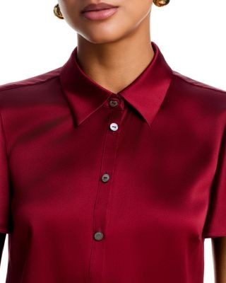Cinq a Sept Fiona Silk Flutter Sleeve Top