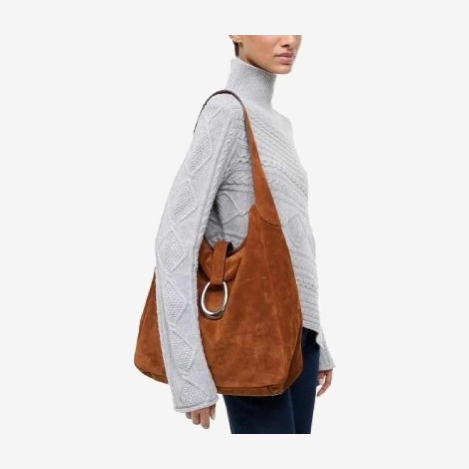 Staud Maya Suede Hobo Bag