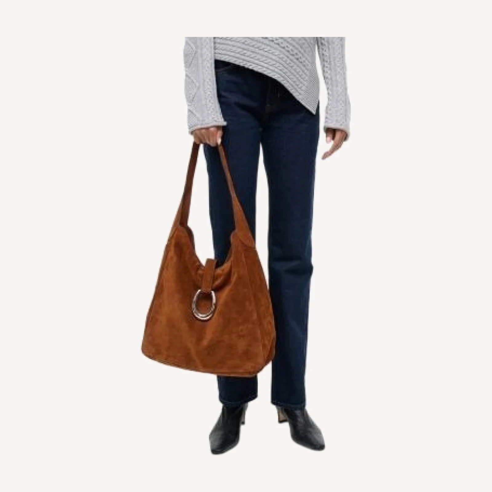 Staud Maya Suede Hobo Bag