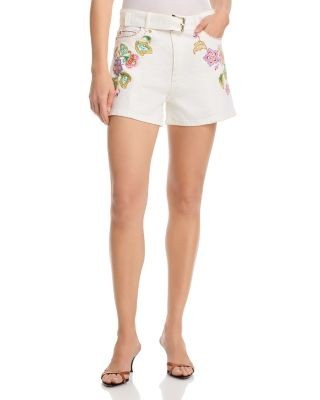 Cinq a Sept Jardin Boheme Belted Shorts