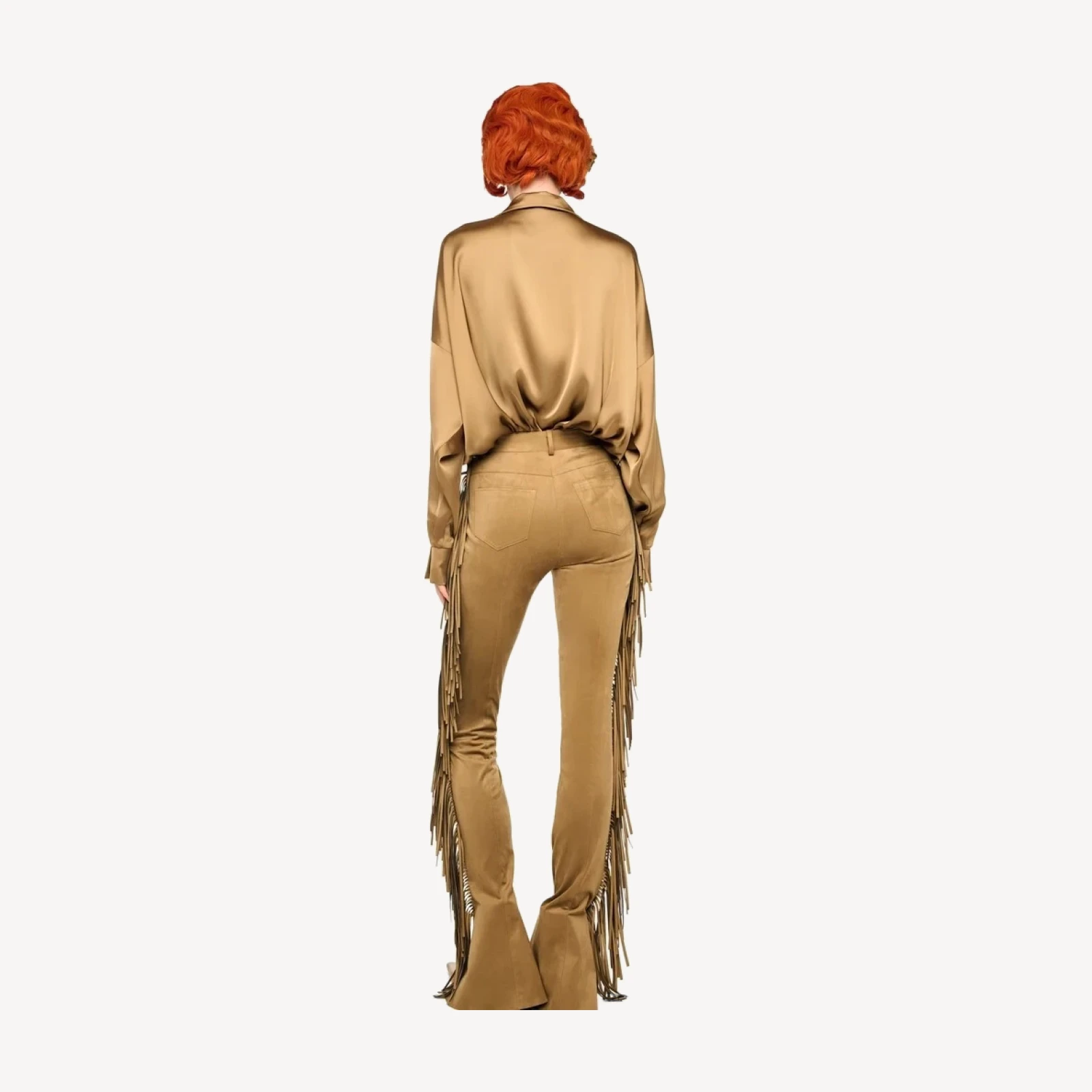 FRINGE SPAT JEANS