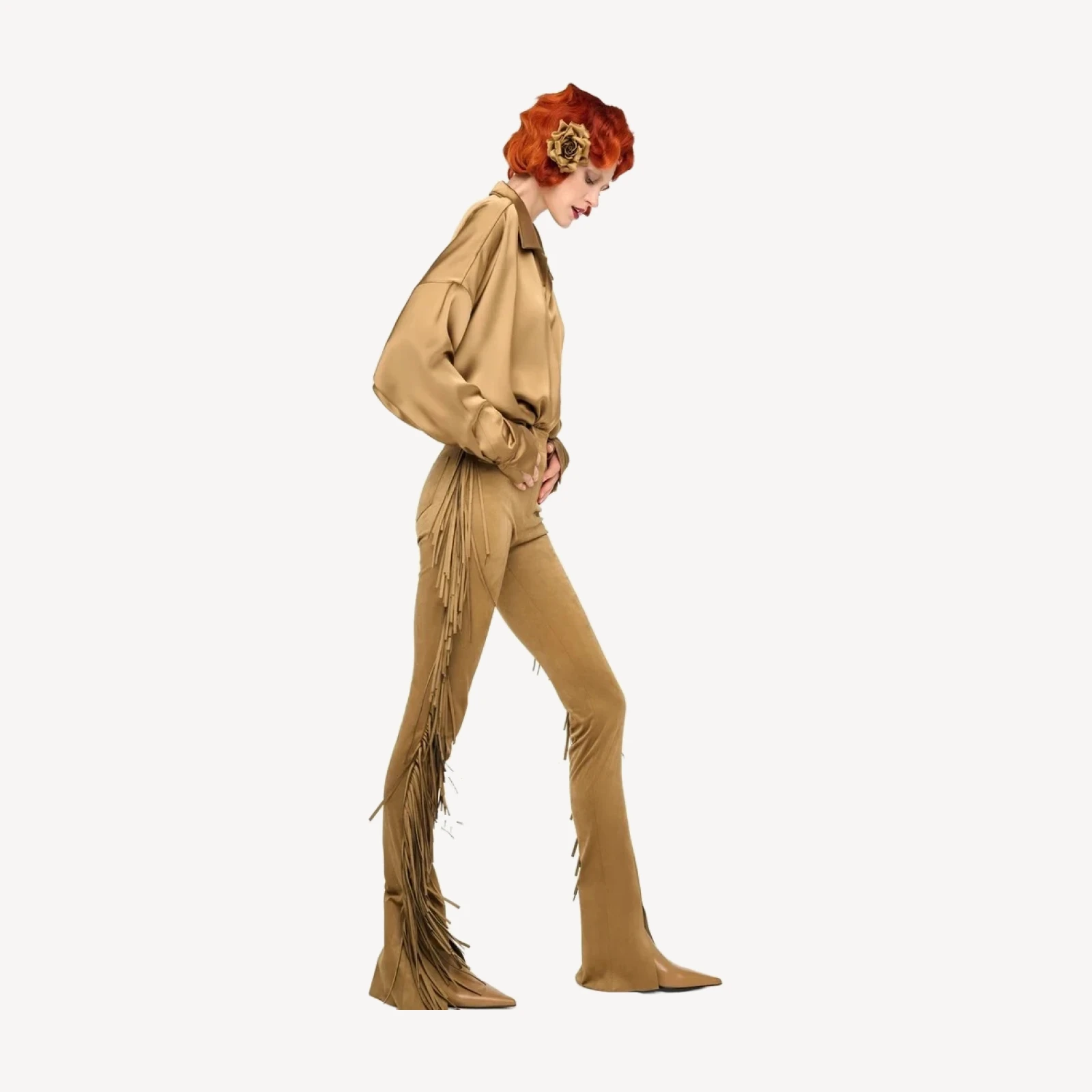 FRINGE SPAT JEANS
