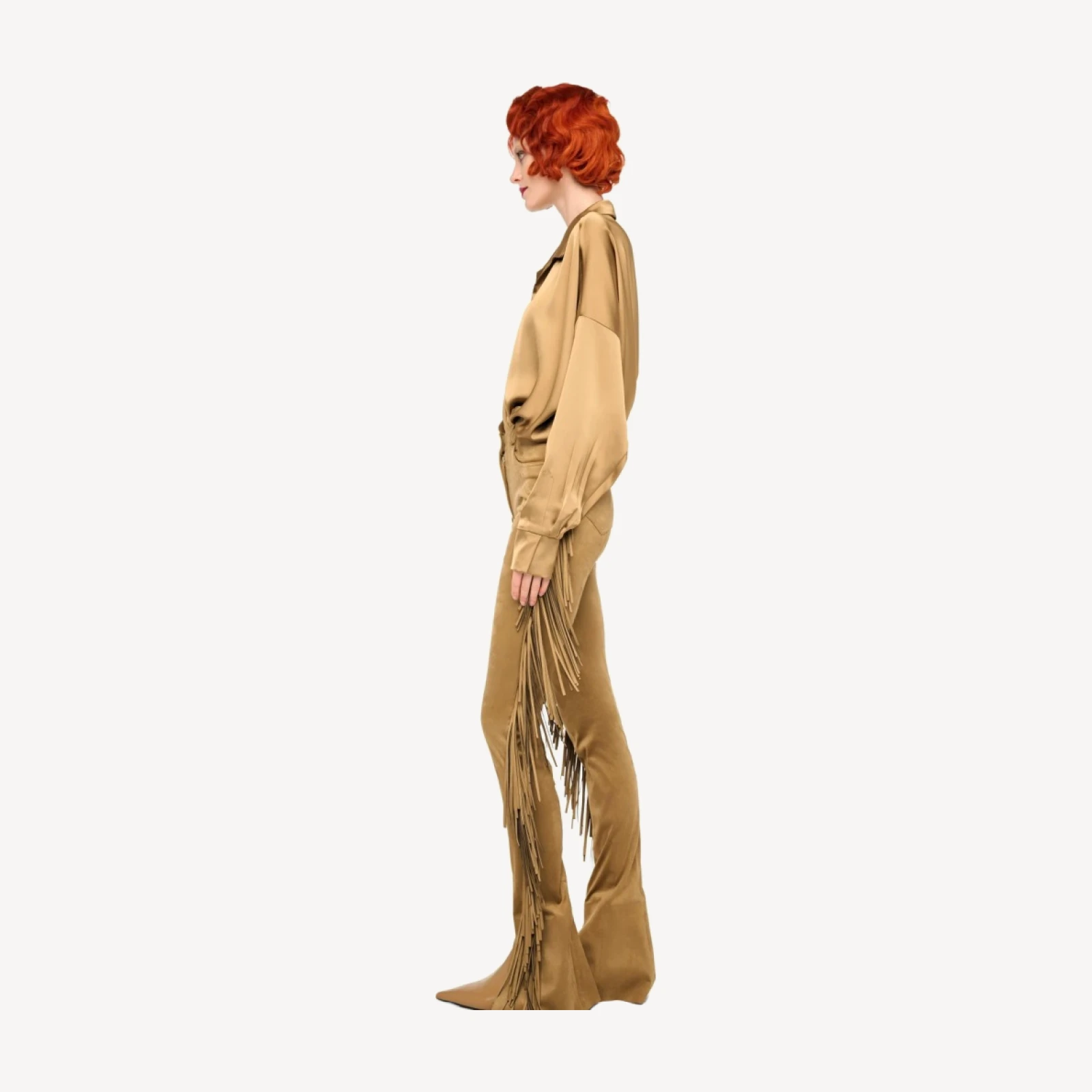 FRINGE SPAT JEANS