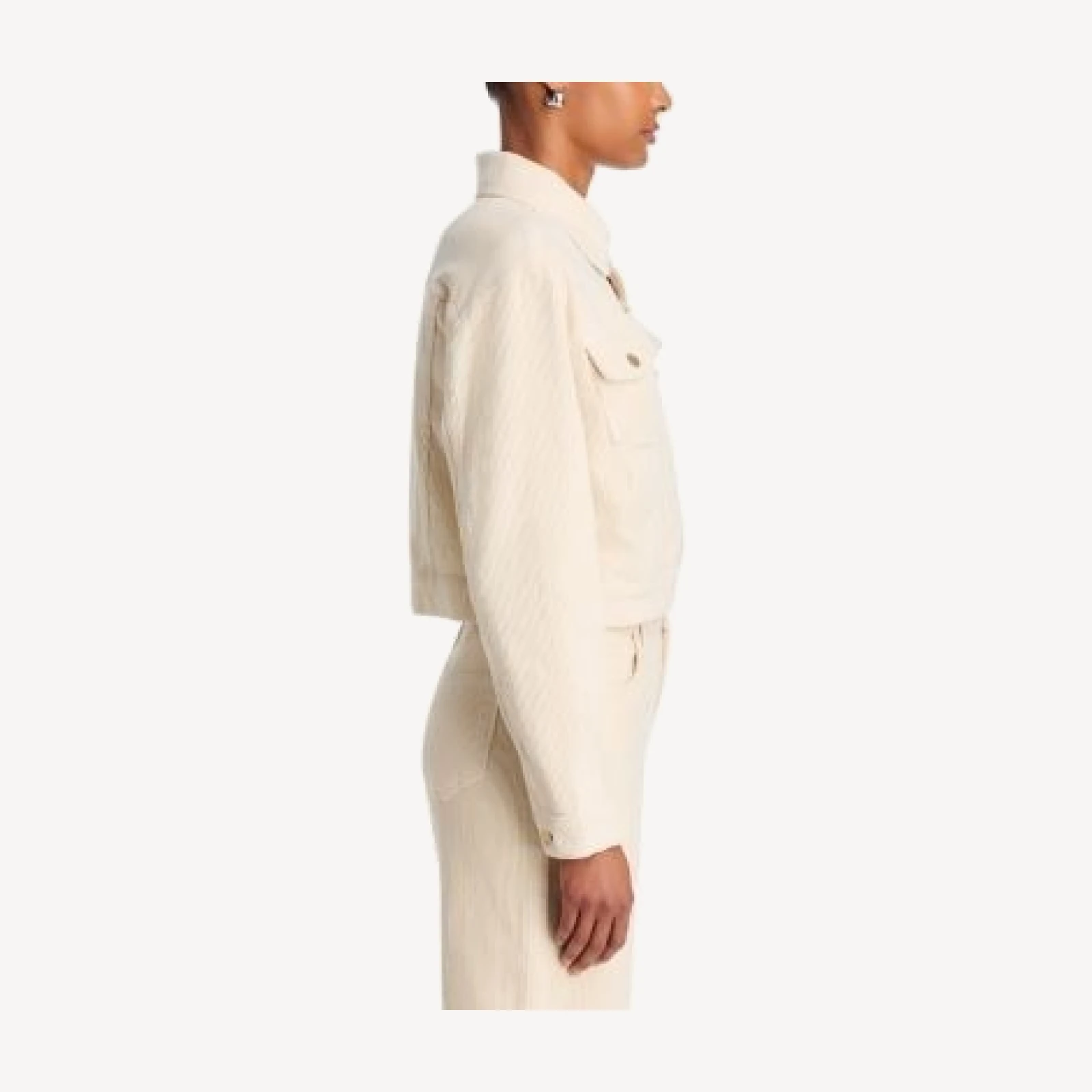 L'Agence Alessia Corduroy Cropped Jacket