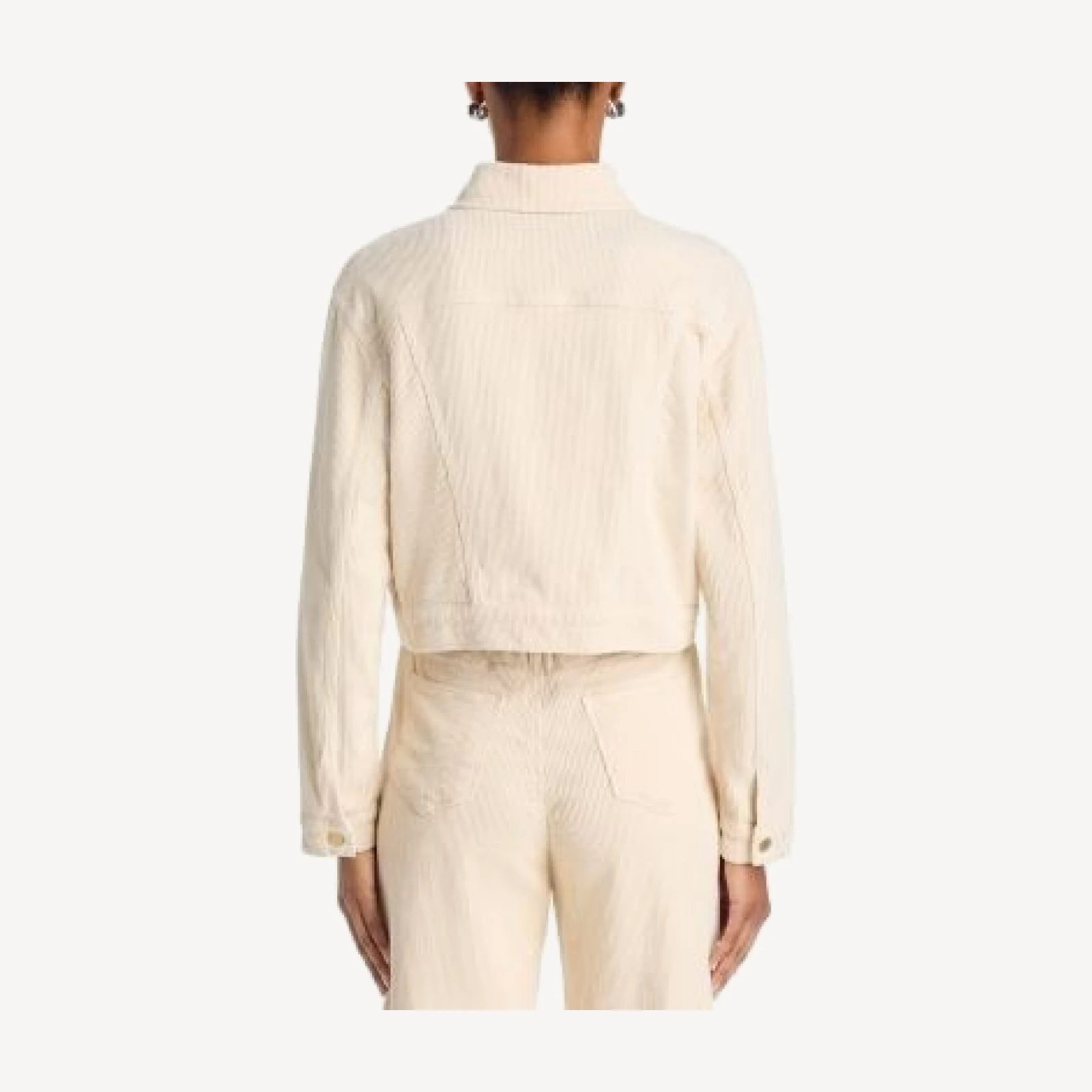 L'Agence Alessia Corduroy Cropped Jacket