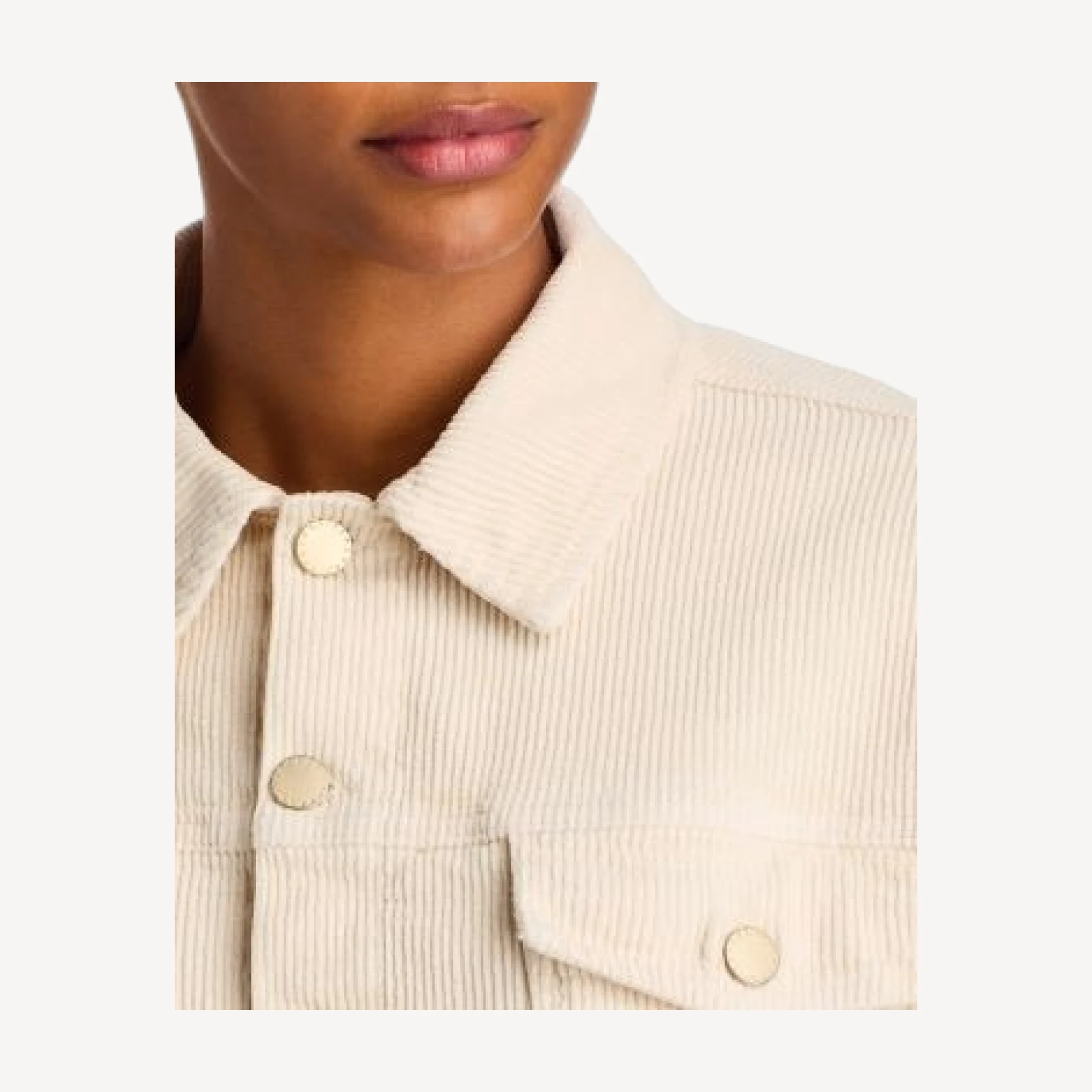 L'Agence Alessia Corduroy Cropped Jacket