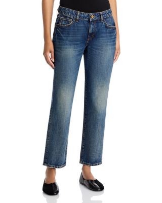 L'Agence Zella Low Rise Ankle Slouch Slim Jeans in Tribeca