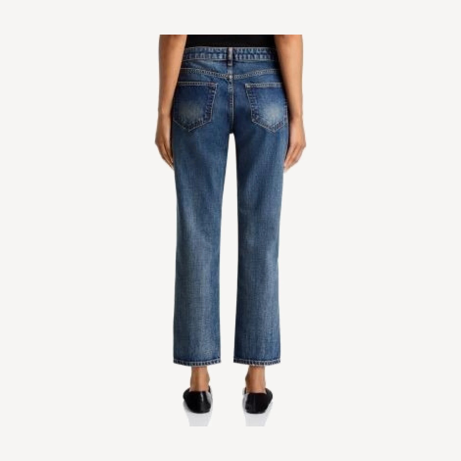 L'Agence Zella Low Rise Ankle Slouch Slim Jeans in Tribeca