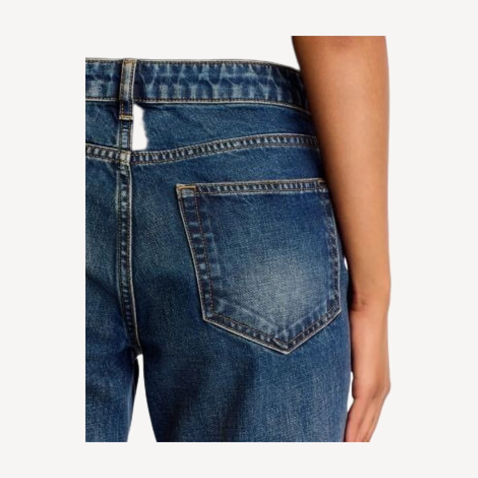 L'Agence Zella Low Rise Ankle Slouch Slim Jeans in Tribeca