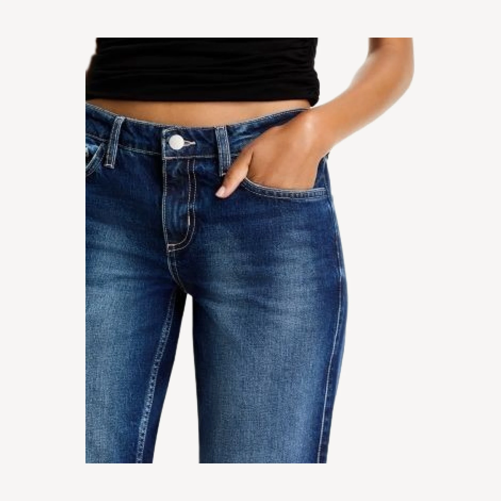 L'Agence Nevia Low Rise Cropped Slouch Straight Jeans in Royce Destruct