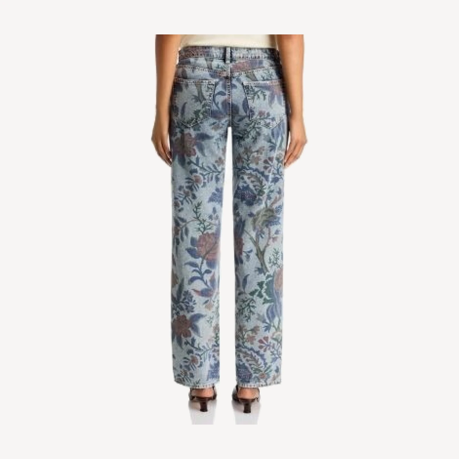 L'Agence Gianna Stovepipe Low Rise Straight Jeans in Monceau