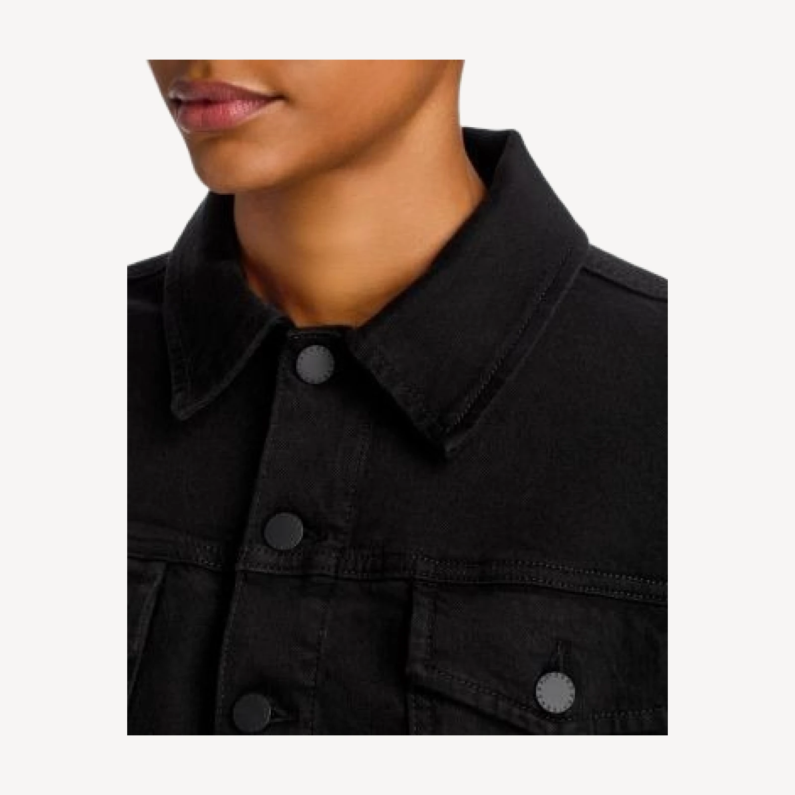 L'Agence Alessia Cropped Denim Jacket