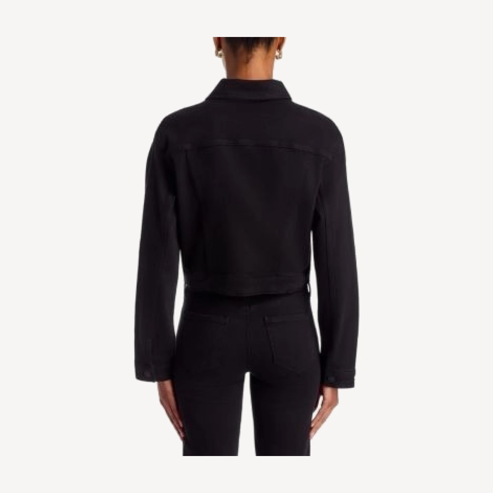 L'Agence Alessia Cropped Denim Jacket