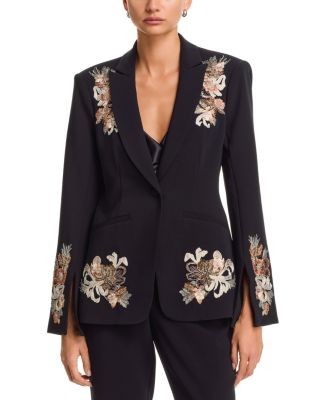 Cinq a Sept Floral Border Isby Jacket