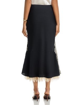 Cinq a Sept Esme Satin Liore Skirt