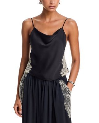 Cinq a Sept Esme Satin Lace Petite Marta Cami