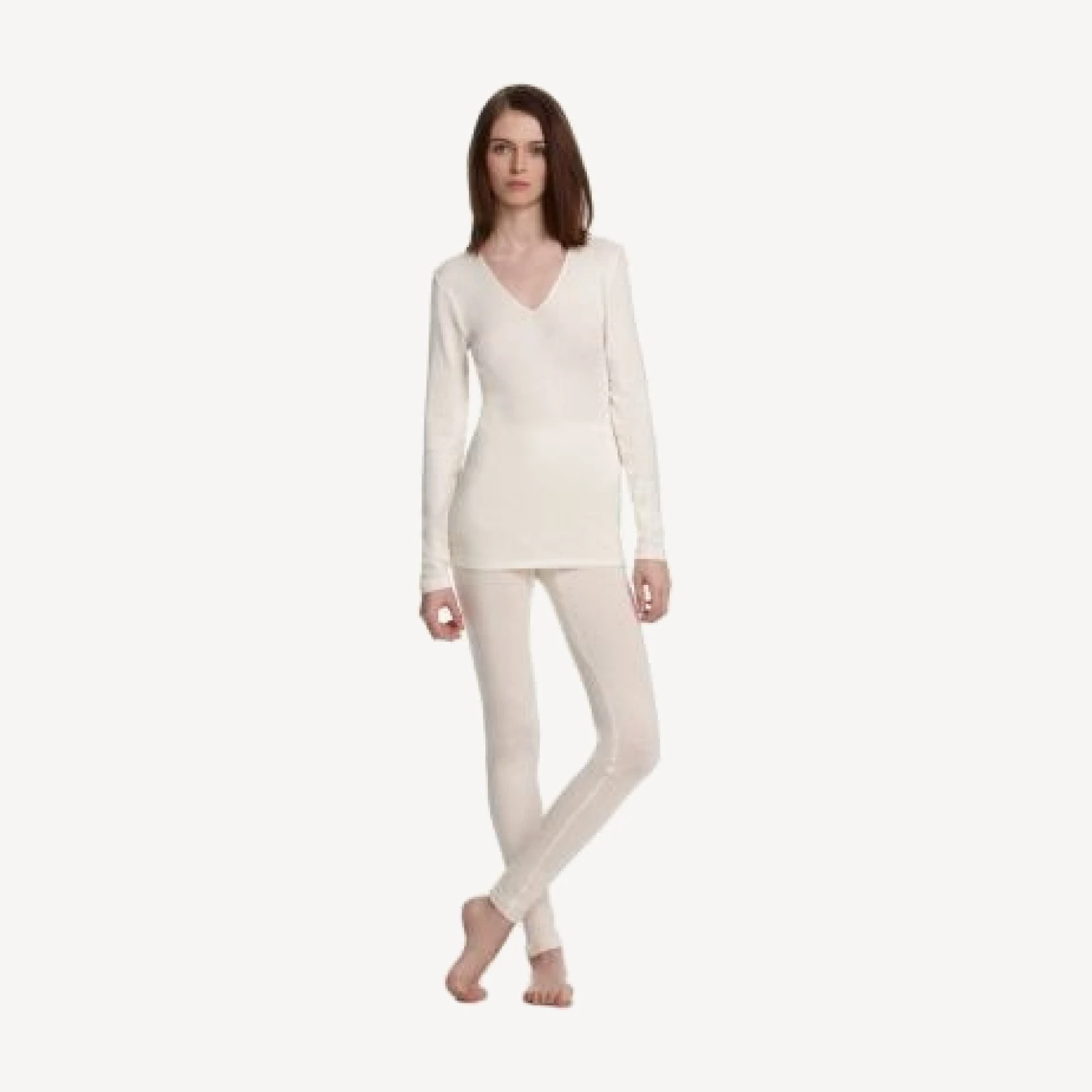 Hanro Woolen Silk Basic Long Sleeve Shirt