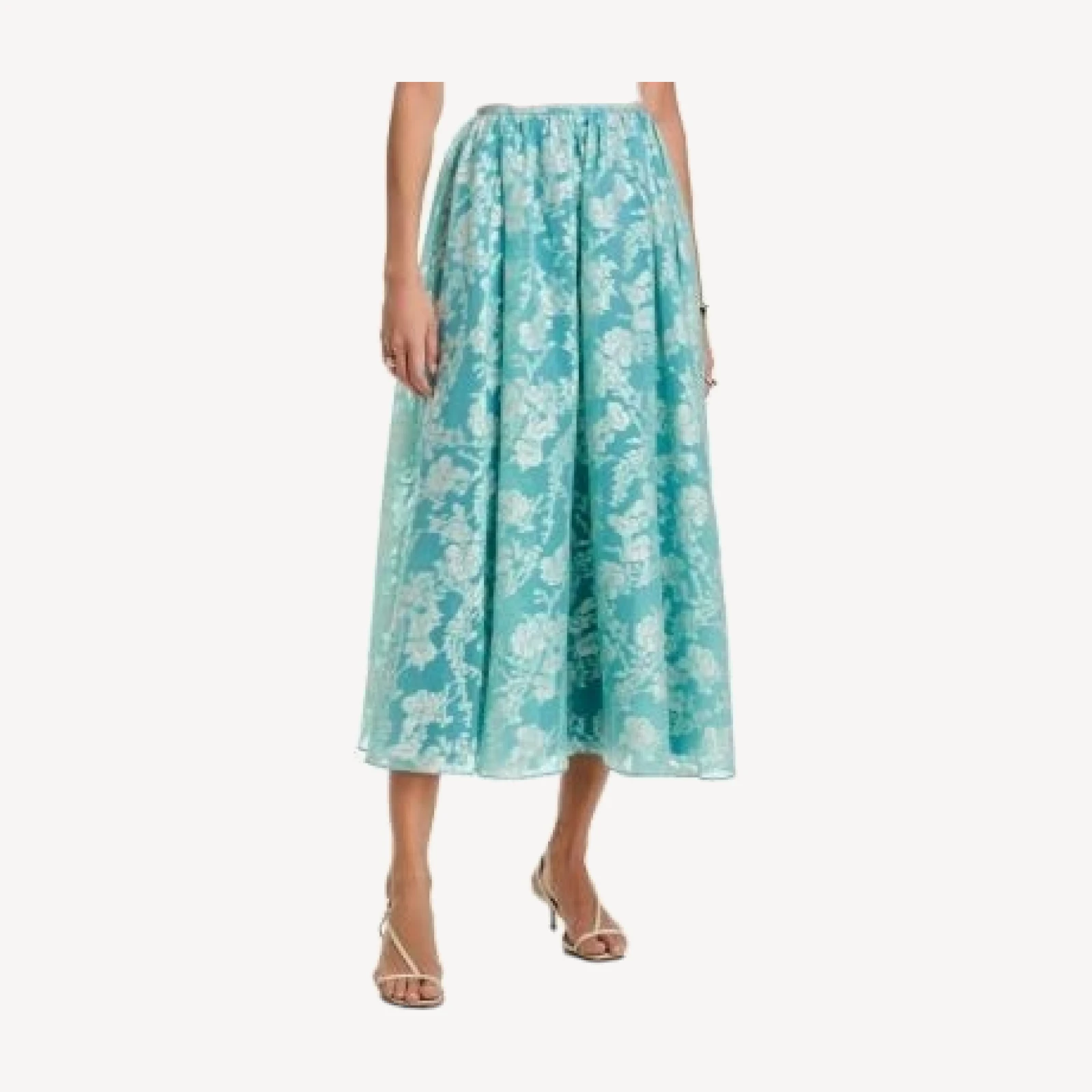 Cinq a Sept Organza Jacquard Ruth Skirt