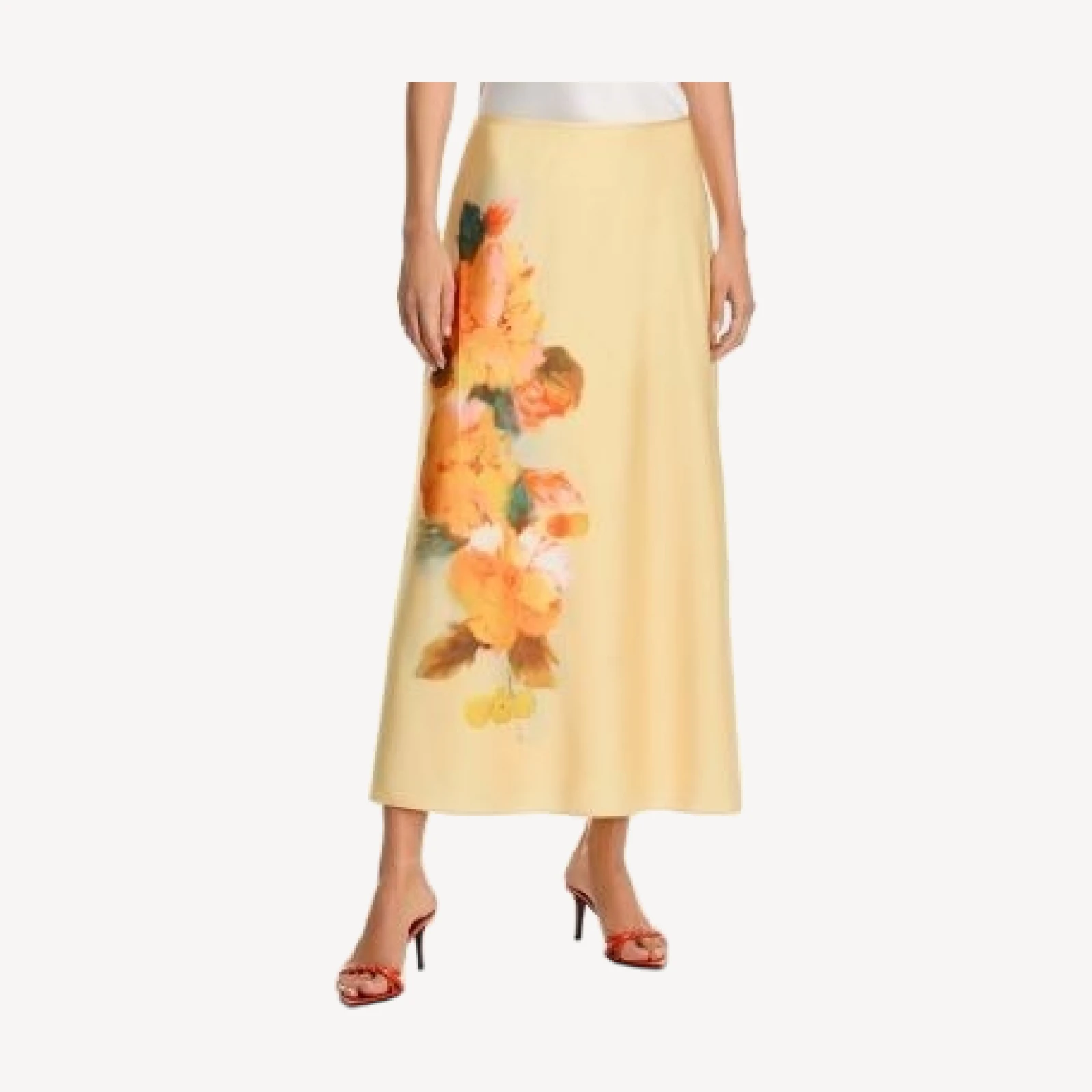 Cinq a Sept Watercolor Floral Carole Skirt