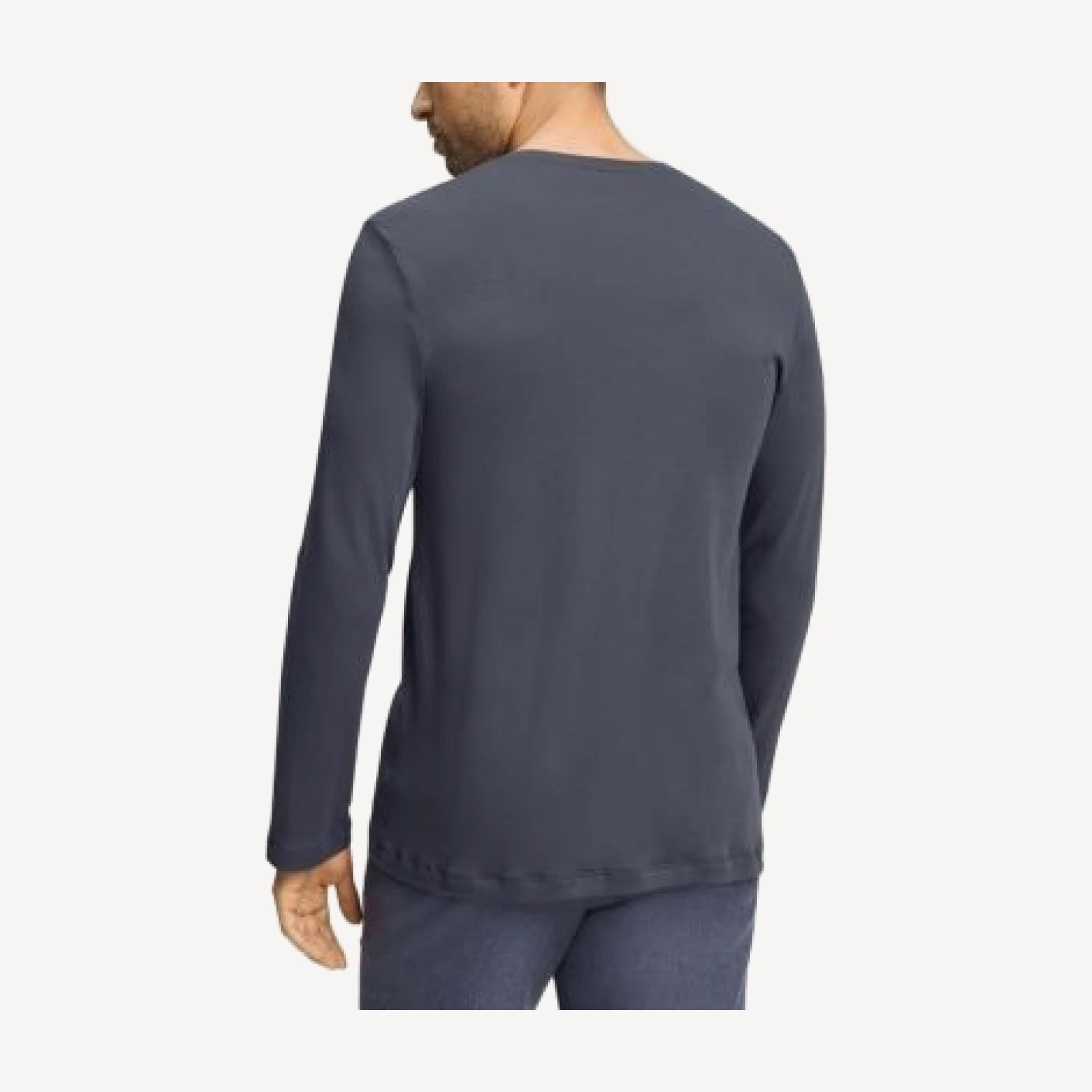 Hanro Stormy Cotton Brushed Henley Shirt