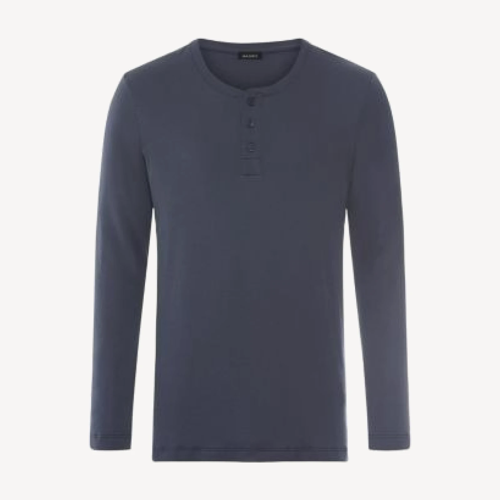 Hanro Stormy Cotton Brushed Henley Shirt