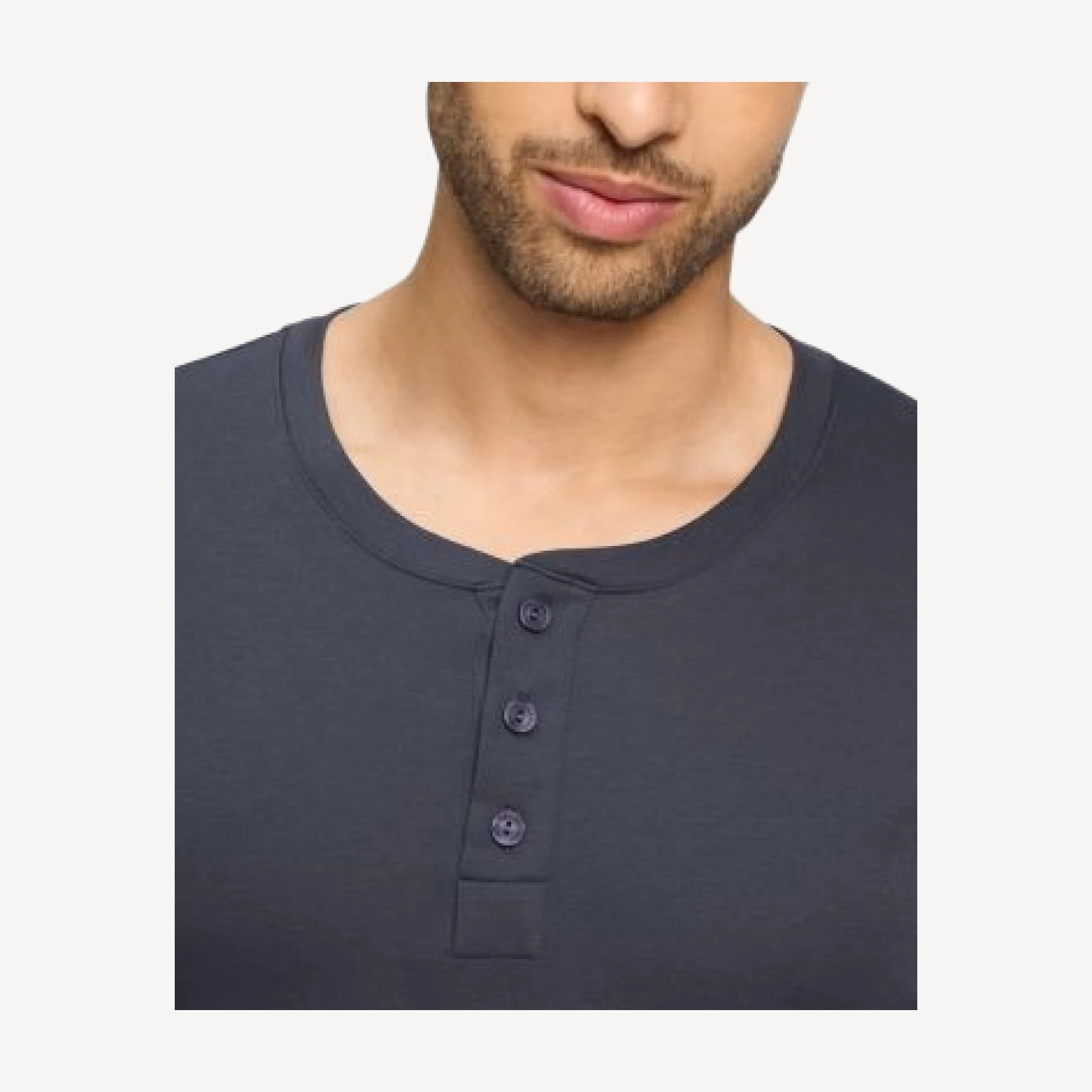 Hanro Stormy Cotton Brushed Henley Shirt