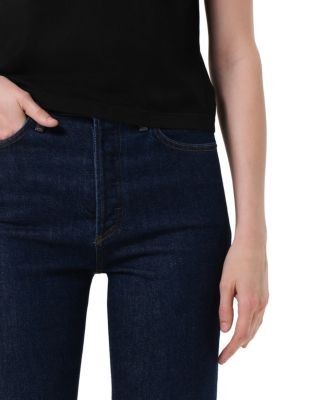 Agolde 90's Pinch Long Waist High Rise Straight Leg Jeans in Reissue
