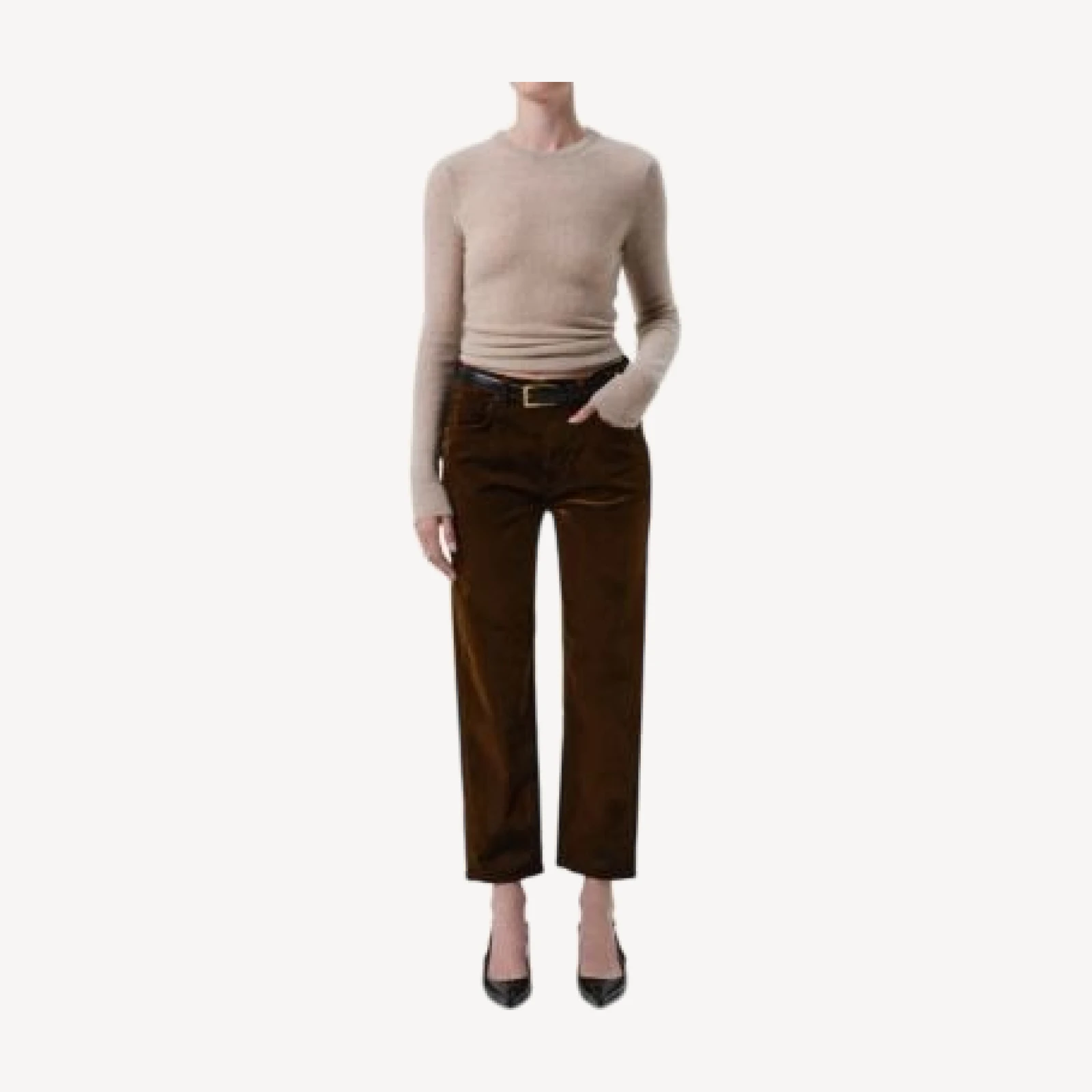 Citizens of Humanity Delfina High Rise Straight Leg Jeans in Golden