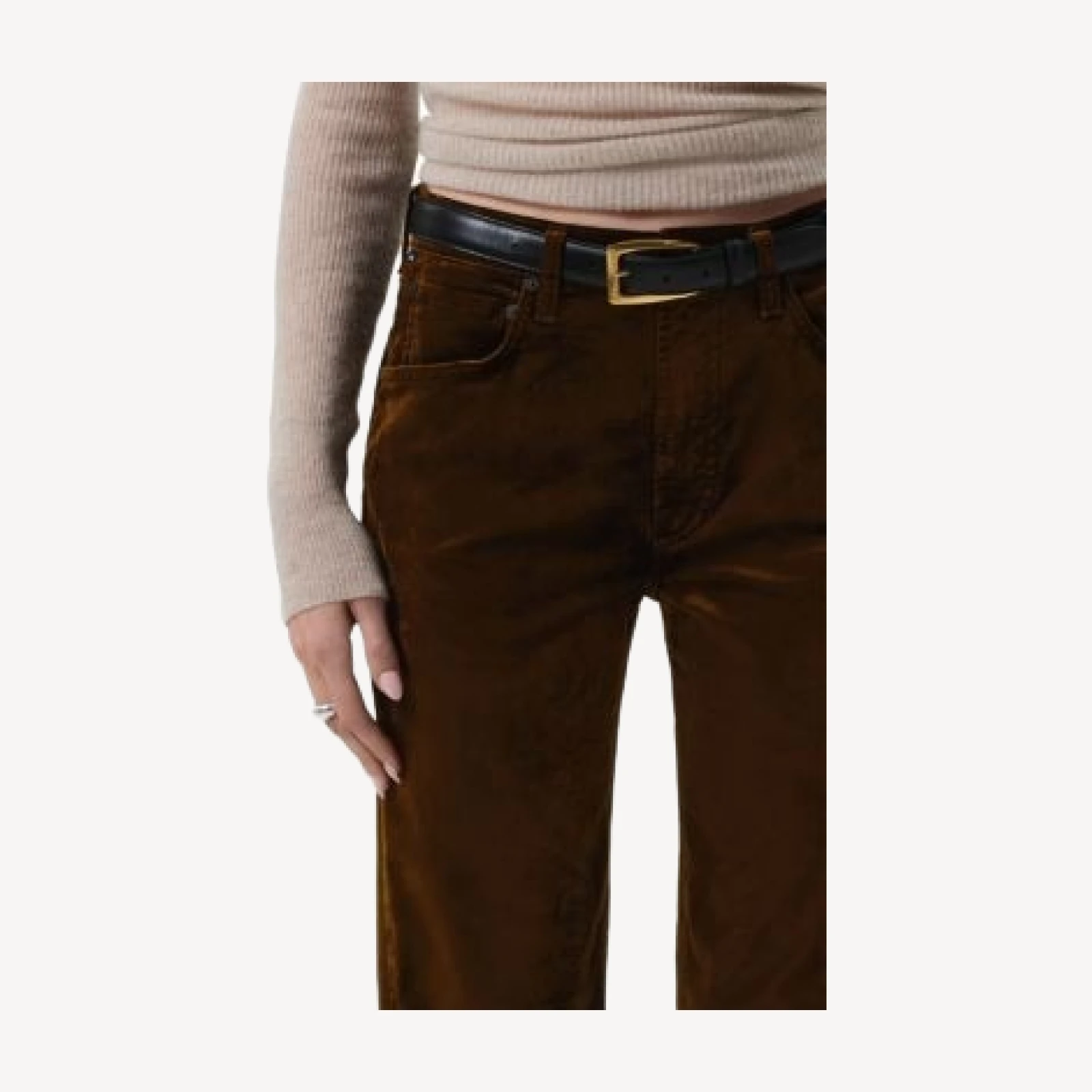 Citizens of Humanity Delfina High Rise Straight Leg Jeans in Golden