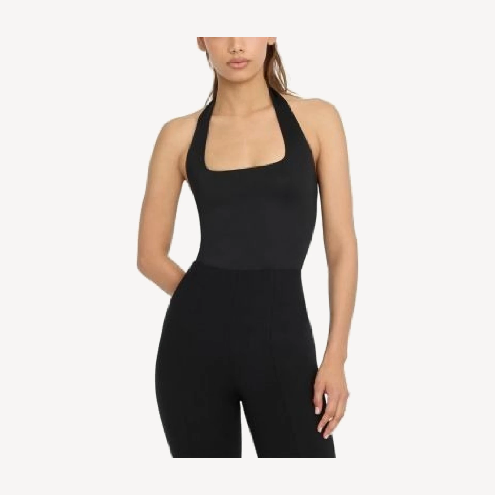 Good American Sculpting Halter Square Neck Bodysuit