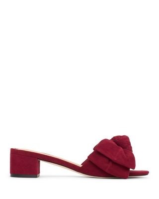 Cinq a Sept Women's Faith Suede Bow Slides