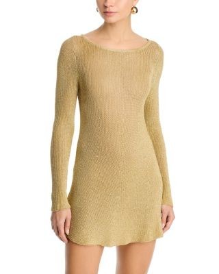 Staud Nikitta Metallic Mini Dress