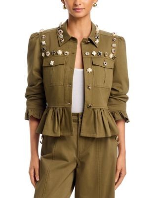 Cinq a Sept Delanie Mixed Buttons Jacket