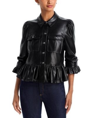 Cinq a Sept Lite Faux Leather Delanie Jacket