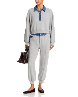 Cinq a Sept Corenna Denim Trim Jogger Pants