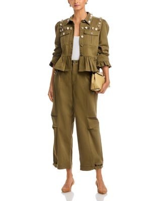 Cinq a Sept Agnes Mixed Buttons Pants