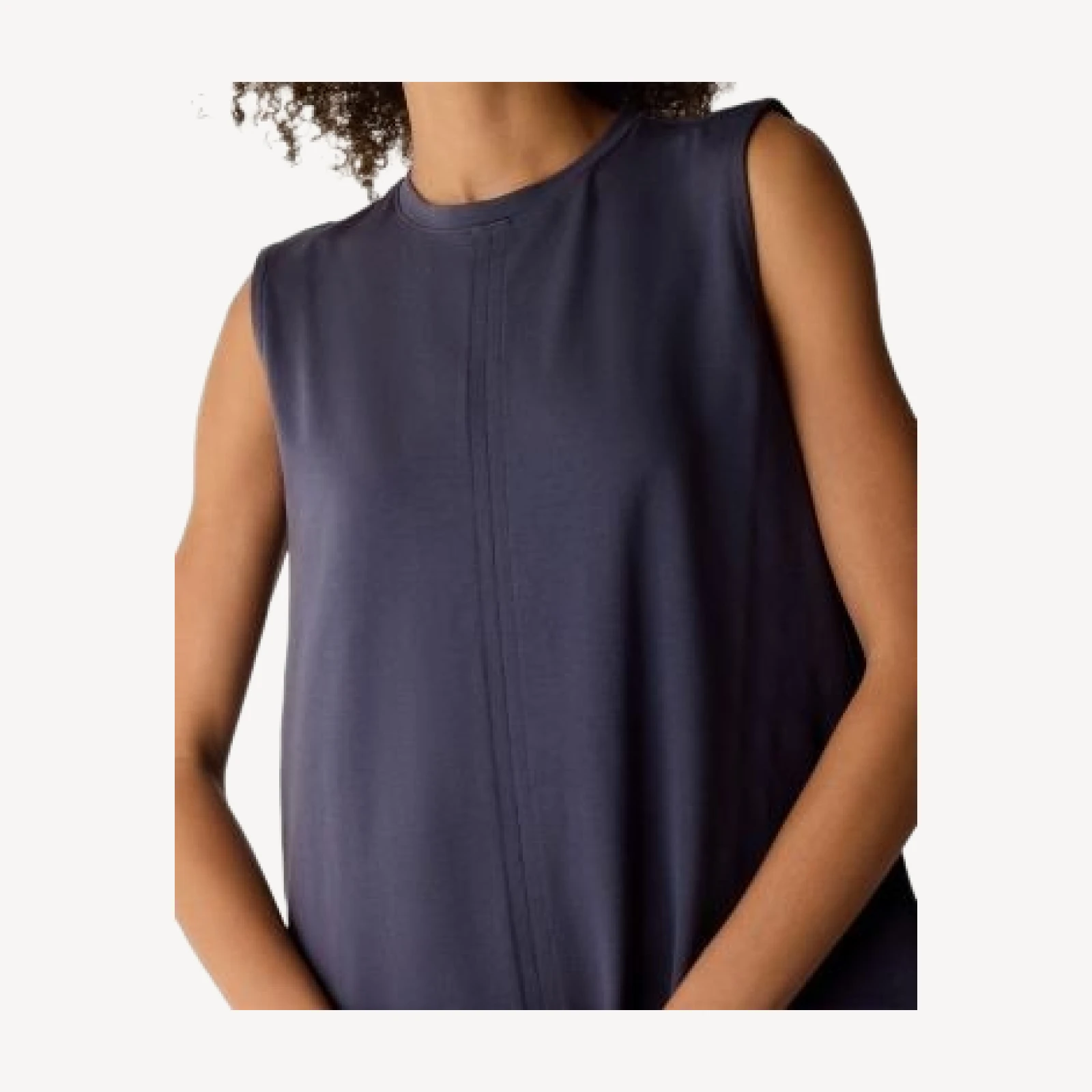 Eileen Fisher Pima Cotton Crewneck Dress