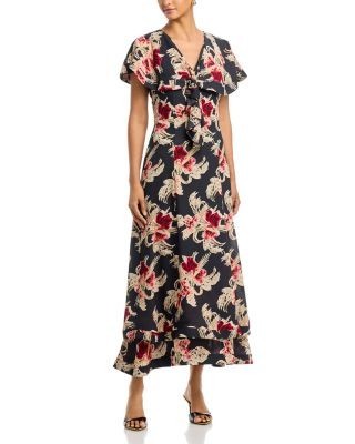 Cinq a Sept Wilted Poppy Antonetta Dress