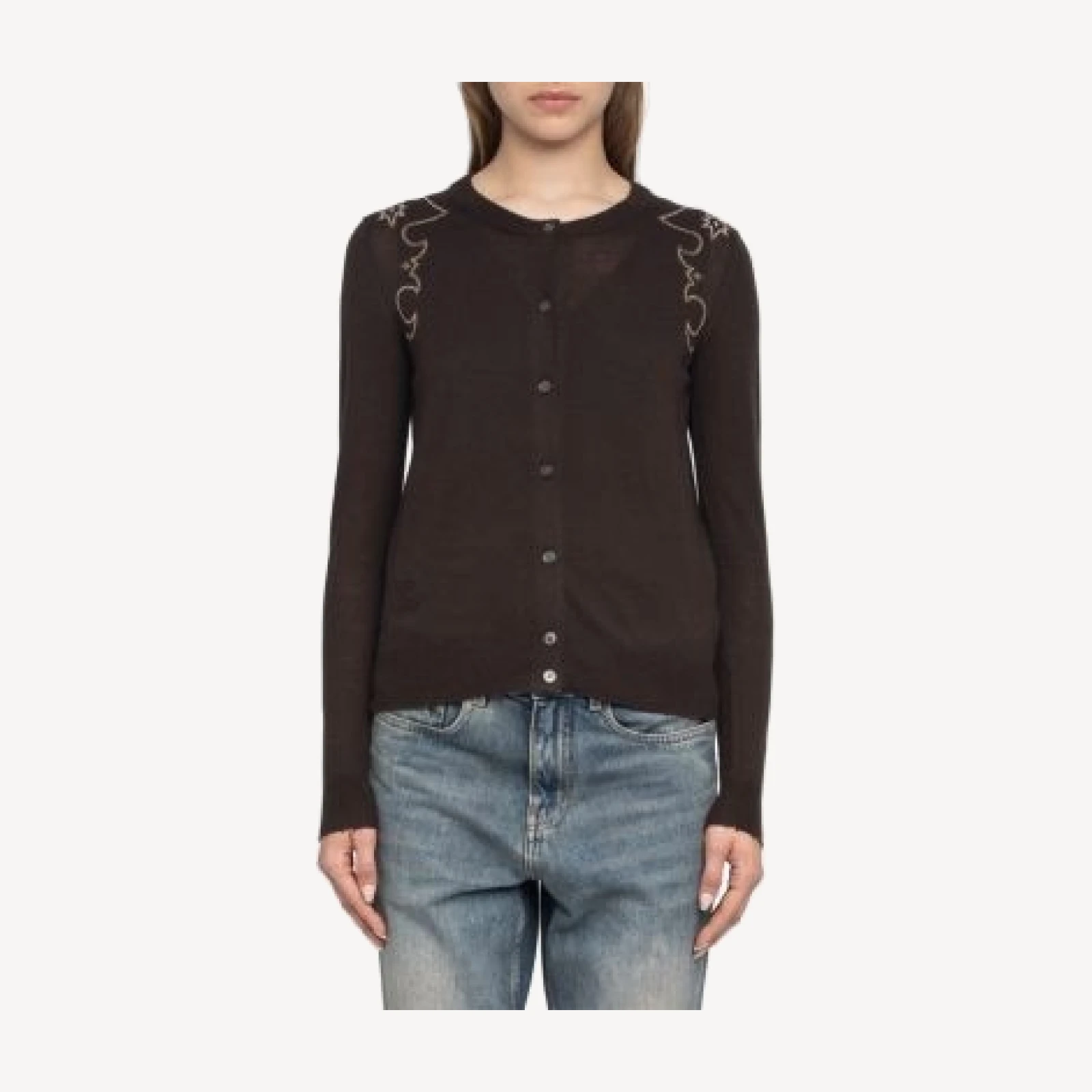 Zadig & Voltaire Missya Cp West Embellished Cashmere Cardigan